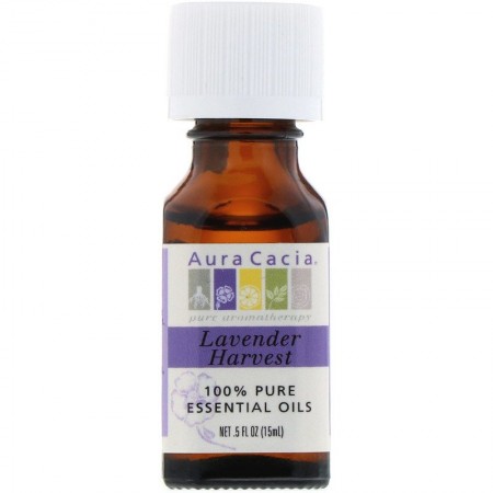 שמן אתרי לבנדר קציר תערובת 100% טהור 15 מ"ל - מבית Aura Cacia