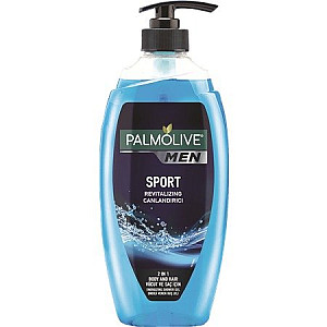 פלמוליב לגבר ג'ל רחצה ושמפו ספורט 2 ב1 משאבה 750 מ"ל - מבית Palmolive