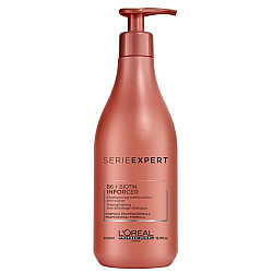 אינפורסר שמפו לחיזוק סיב השערה SERIE EXPERT ביוטין 500 מ"ל - מבית לוריאל פרופסיונל