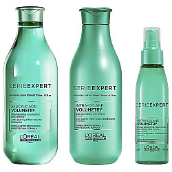 מארז לשיער דק וחסר נפח שמפו מרכך וספריי וולומטרי SERIE EXPERT VOLUMETRY - מבית לוריאל פרופסיונל