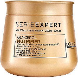 נוטריפייר מסכה לשיער יבש SERIE EXPERT NUTRIFIER סרי אקספרט 250 מ"ל - מבית לוריאל פרופסיונל