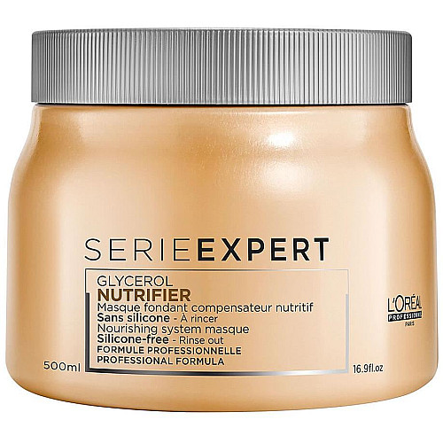 נוטריפייר מסכה לשיער יבש SERIE EXPERT NUTRIFIER סרי אקספרט 500 מ"ל - מבית לוריאל פרופסיונל