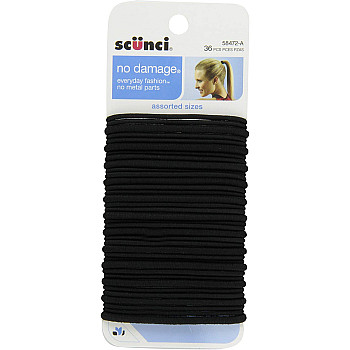 גומיות שיער גמישות ללא פגמים - 36 יחידות - מבית Scunci