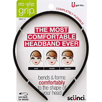 קשת שיער בנדנה אינה מחליקה מהראש - יחידה אחת - מבית Scunci