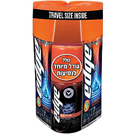 אדג' מארז ג'ל לגילוח לעור רגיש 200 גרם + 200 גרם + 78 גרם - מבית EDGE 