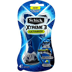 שיק אקסטרים 3 אולטימייט סכיני גילוח חד פעמיים לעור רגיש 3 יחידות - מבית Schick