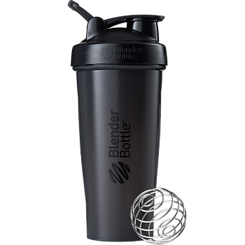 שייקר מקצועי שחור באיכות גבוהה עם קפיץ 830 מ"ל - Blender Bottle