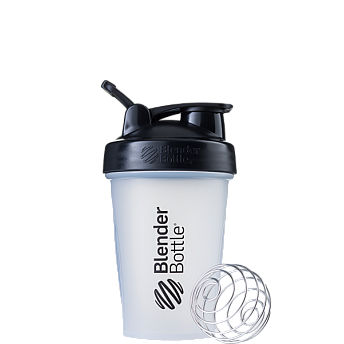 שייקר מקצועי שקוף באיכות גבוהה עם קפיץ 590 מ"ל - Blender Bottle