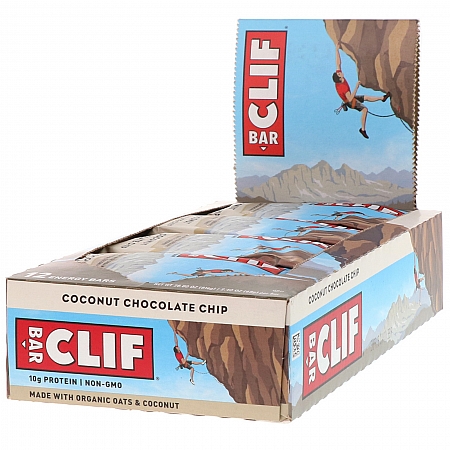 מחיר קליף בר חטיף אנרגיה אורגני - שוקולד קוקוס 68 גרם - 12 יחידות - מבית CLIF Bar