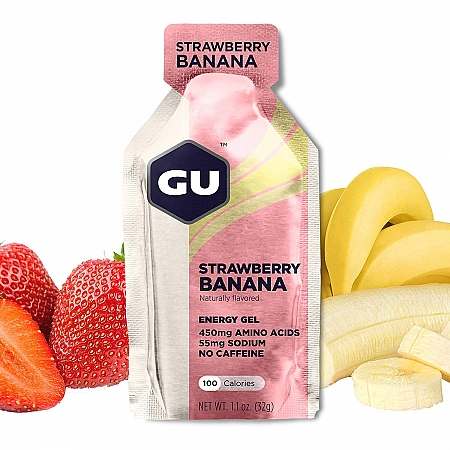 מחיר GU גו גל אנרגיה תות בננה ללא קופיין 32 גרם - 24 יחידות