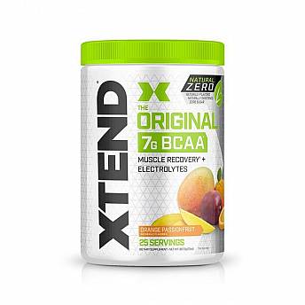 חומצות אמינו BCAA אקסטנד XTEND Natural Zero משקל 367 גרם בטעם פירות יער תפוז - 25 מנות - מבית SCIVATION