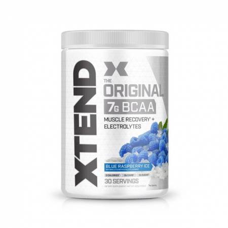 חומצות אמינו BCAA אקסטנד XTEND משקל 420 גרם טעם פטל כחול - 30 מנות הגשה - מבית SCIVATION