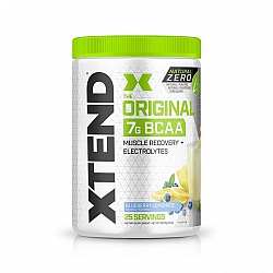 חומצות אמינו BCAA אקסטנד XTEND Natural Zero משקל 367 גרם בטעם לימונדת אוכמניות - 25 מנות - מבית SCIVATION