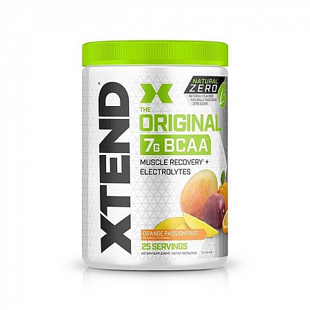 מחיר חומצות אמינו BCAA אקסטנד XTEND Natural Zero משקל 367 גרם בטעם פירות יער תפוז - 25 מנות - מבית SCIVATION