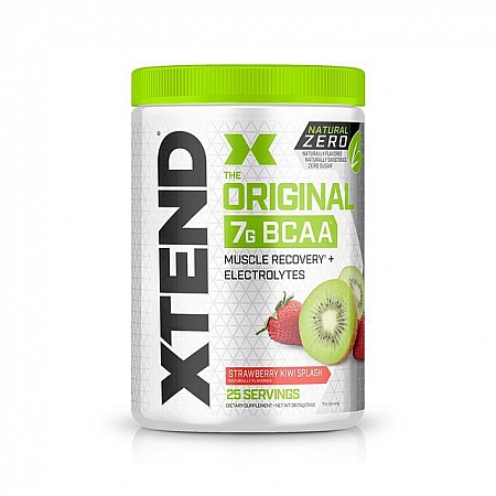 מחיר חומצות אמינו BCAA אקסטנד XTEND Natural Zero משקל 367 גרם בטעם תות קיווי - 25 מנות - מבית SCIVATION