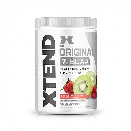 מחיר חומצות אמינו BCAA אקסטנד XTEND משקל 420 גרם טעם קיווי תות - 30 מנות הגשה - מבית SCIVATION