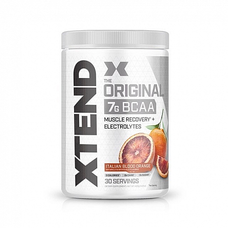 מחיר חומצות אמינו BCAA אקסטנד XTEND משקל 435 גרם טעם תפוז דם - 30 מנות - מבית SCIVATION