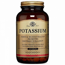 סולגאר Potassium אשלגן 250 טבליות - מבית SOLGAR