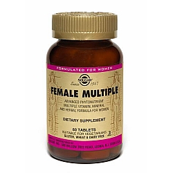 סולגאר מולטי ויטמין מינרל לנשים Multi Female כשר - 60 טבליות מבית SOLGAR