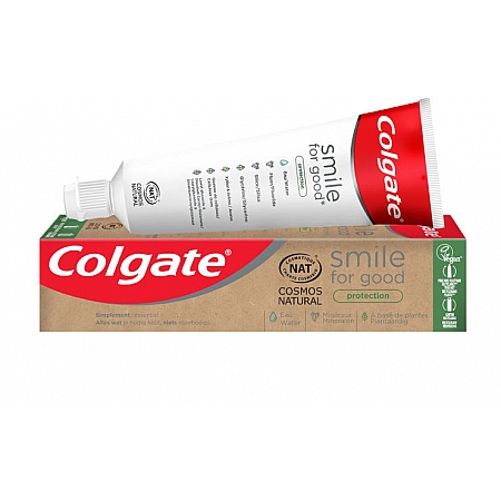מחיר קולגייט משחת שיניים טבעית 99.7% סמייל פור גוד הגנה 75 מל - מבית Colgate