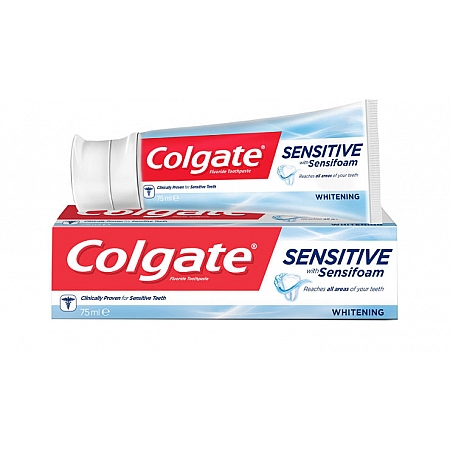 מחיר קולגייט סנסיטיב משחת שיניים רגישות להלבנה 75 מל - מבית Colgate