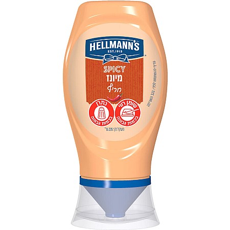 מיונז חריף הלמנ'ס 235 גרם - מבית HELLMANN'S