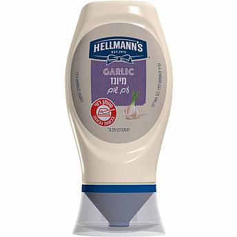 מיונז עם שום הלמנ'ס 395 גרם - מבית HELLMANN'S