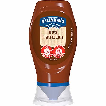 רוטב ברביקיו לחיץ הלמנ'ס 285 גרם - מבית HELLMANN'S