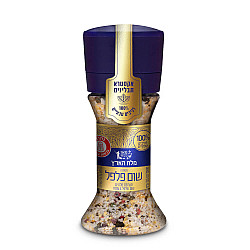 תערובת מלח ים שום ופלפל 4 עונות אקסטרא תבלינים 125 גרם - מבית מלח הארץ