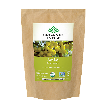 מחיר אורגניק אינדיה אבקת פרי אמלה 454 גרם - מבית Organic India
