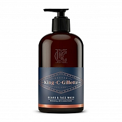 קינג קמפ ג'ילט שמפו לזקן וסבון פנים 350 מ"ל - מבית King C Gillette