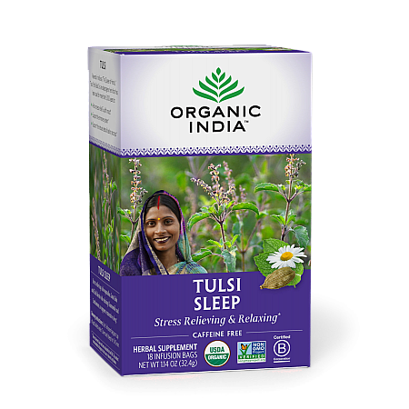 מחיר אורגניק אינדיה תה טולסי ריחן הודי שינה נטול קפאין 18 שקיקים חליטה - מבית Organic India