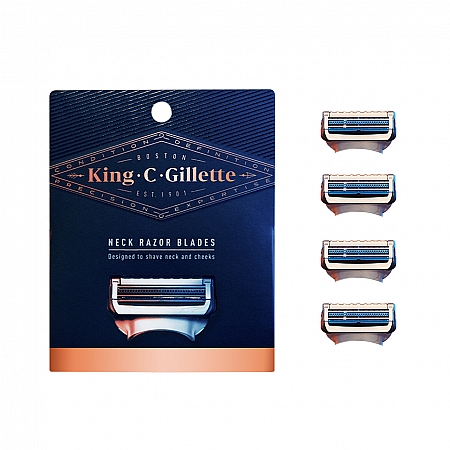 מחיר קינג קמפ גילט סכיני גילוח שלישייה במארז - מבית King C Gillette