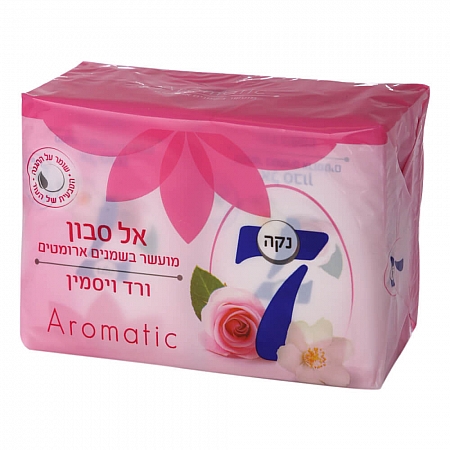 מחיר נקה 7 סבון מוצק ורד ויסמין Aromatic מועשר בשמנים ארומטים - 4 סבונים