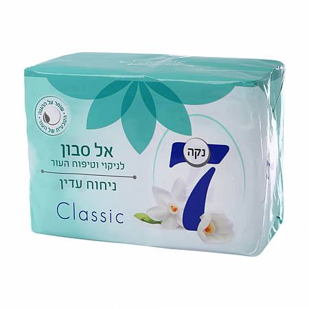 נקה 7 סבון מוצק Classic ירוק ניחוח עדין - 4 סבונים