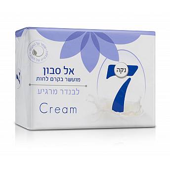 נקה 7 סבון מוצק מועשר בקרם לחות Cream לבנדר מרגיע - 4 סבונים