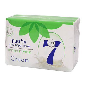נקה 7 סבון מוצק מועשר בקרם לחות Cream תמציות צמיחים - 4 סבונים