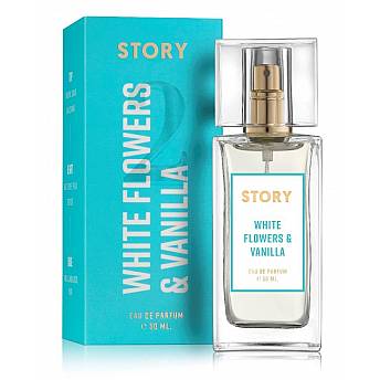 קרליין בושם לאשה STORY White flowers & Vanilla פרחוני נשי א.ד.פ 50 מ"ל - מבית CARELINE