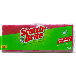 סקוטש ברייט ספוגי קרצוף קשיחים 3 יחידות - מבית SCOTCH BRITE