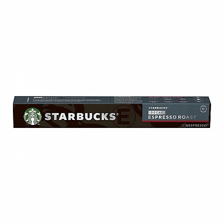 מחיר סטארבקס קפסולות קפה אספרסו נטול קפאין חוזק 11 תואמות נספרסו אספרסו - 10 קפסולות - מבית Starbucks