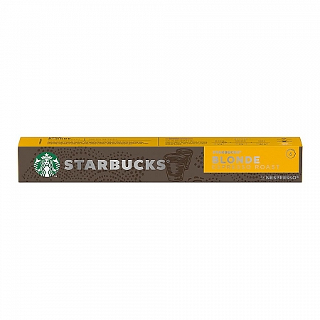 מחיר סטארבקס קפסולות קפה בלונד חוזק 6 תואמות נספרסו אספרסו - 10 קפסולות - מבית Starbucks