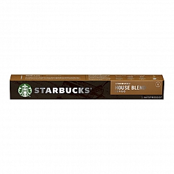סטארבקס קפסולות קפה האוס בלנד חוזק 8 תואמות נספרסו אספרסו - 10 קפסולות - מבית Starbucks