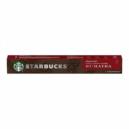 מחיר סטארבקס קפסולות קפה סומטרה חוזק 10 תואמות נספרסו אספרסו - 10 קפסולות - מבית Starbucks