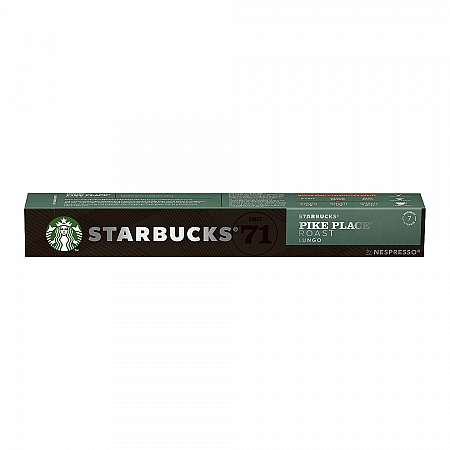 מחיר סטארבקס קפסולות קפה פייק פלייס חוזק 7 תואמות נספרסו אספרסו - 10 קפסולות - מבית Starbucks