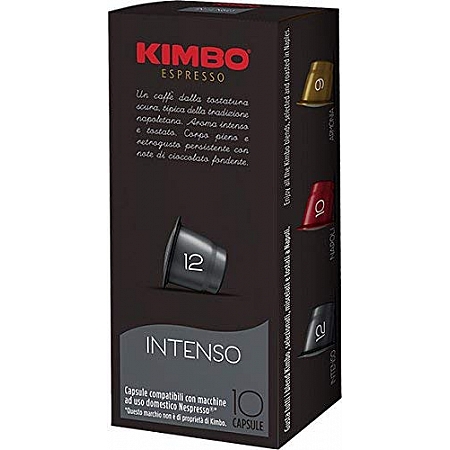 מחיר קימבו קפסולות קפה Intenso אינטנסו תואמות נספרסו - 10 קפסולות - מבית KIMBO
