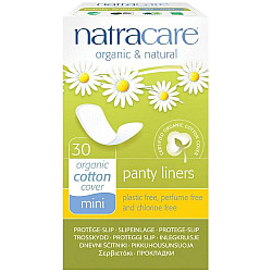 נטראקר מגן תחתון מיני אורגני וטבעי סופר 30 יחידות - מבית Natracare