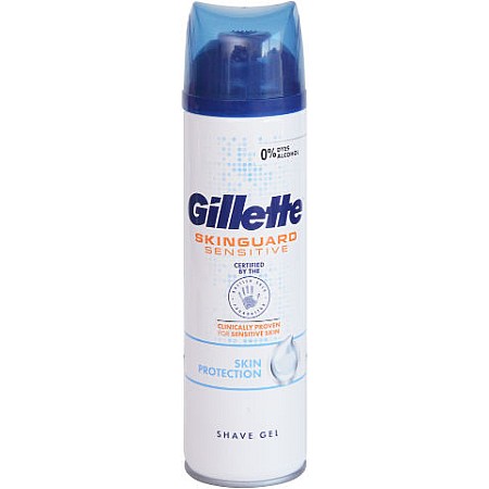 ג'ילט ג'ל גילוח סקינגארד לעור רגיש 200 מ"ל - מבית Gillette