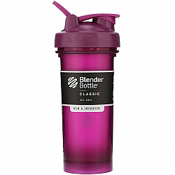 בלנדר בוטל שייקר קלאסי באיכות גבוהה כדורים עם קפיץ - צבע שזיף - 828 מ"ל - Blender Bottle