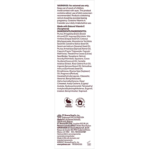 פאלמרס שמן לפנים טיפולי עם רוזהיפ להזנה ושיקום 30 מ"ל - Palmer's