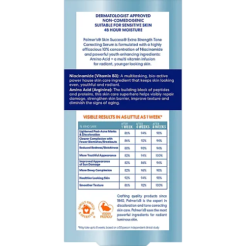 פאלמרס סרום לפנים לתיקון גוון ואחידות העור עם ויטמין E 30 מ"ל - Palmer's